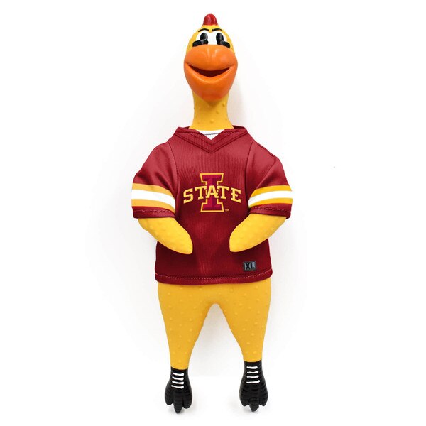 I-State Cardinal and Gold Team Rubber Chicken Pet Toy